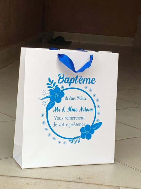 Sac bapteme simple 100 pieces